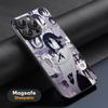 Reze Japan Anime Girl Cool Pattern Phone Case For iPhone 16 15 14 13 12 11 Plus Pro Max  High-end Luxury Magsafe Sheepskin