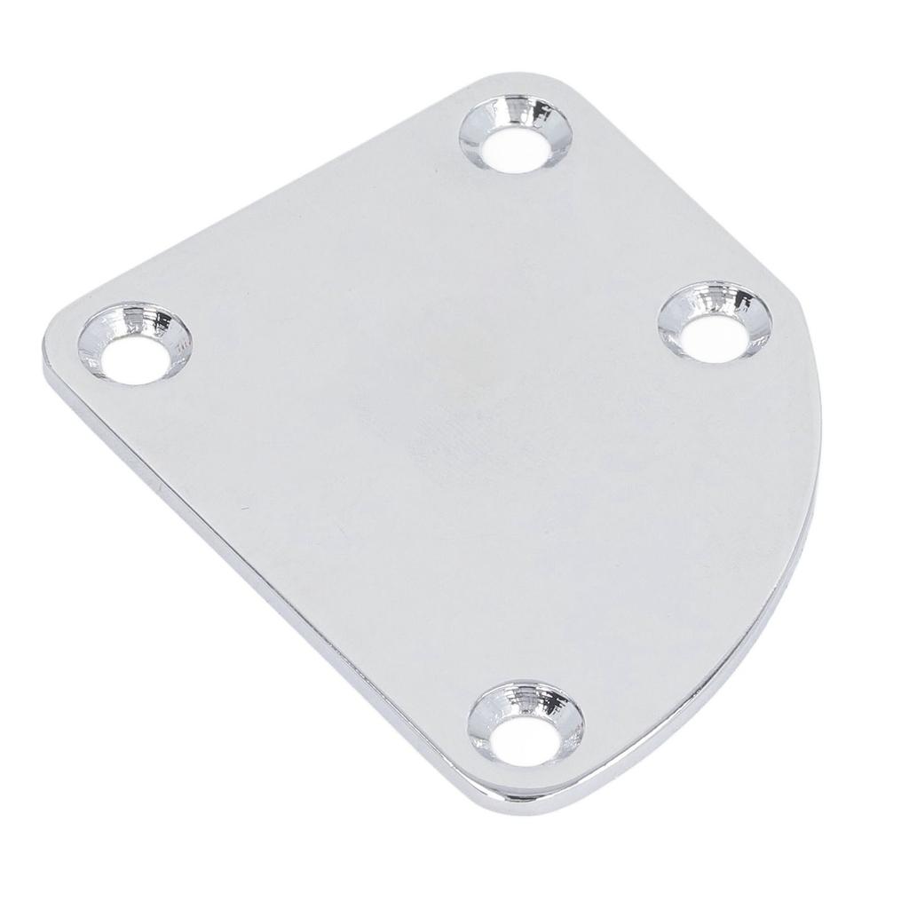 Guitar Neck Reinforcement Plate with Screws 4 Hole Curved Neck Joint Protection Board for Electric Guitar Bass