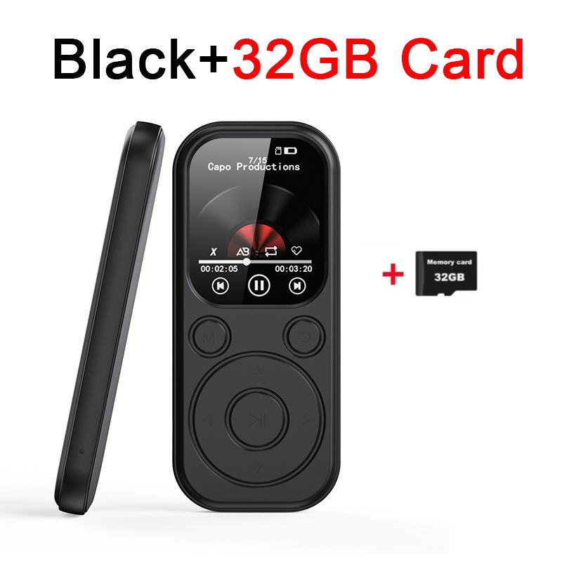 Portable MP3/MP4 Music Player 2.01-inch IPS High Definition Screen Bluetooth 5.4 Compatible eBook Recording Walkman FM Radio