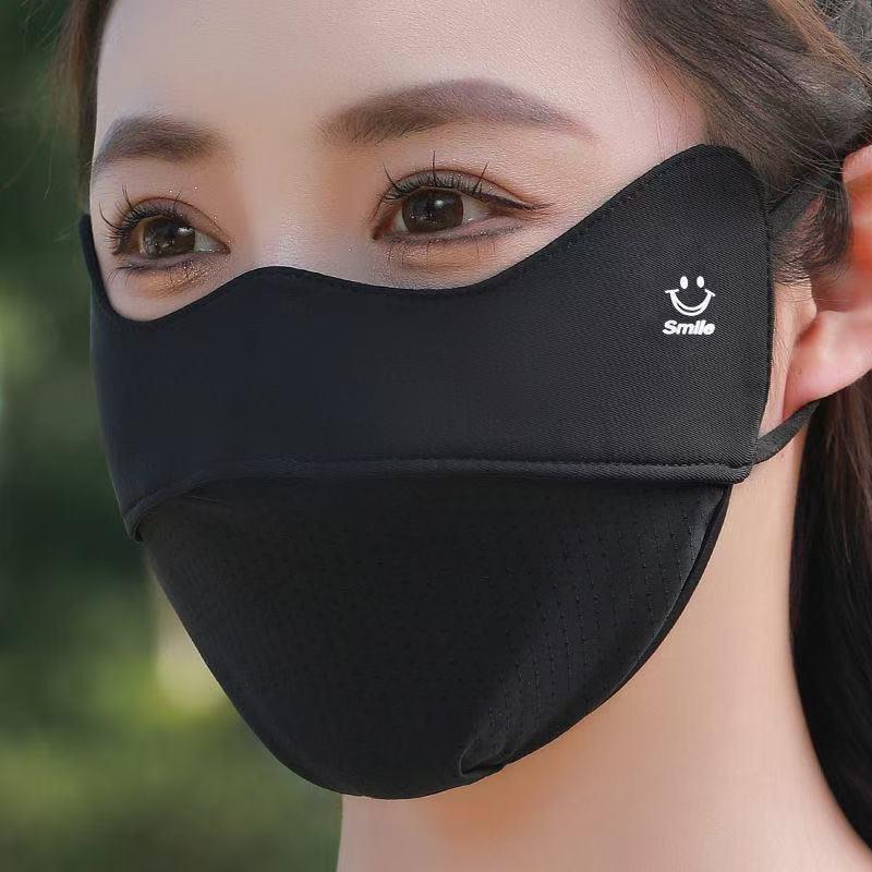Spring & Summer Anti-UV Ice Silk Face Mask for Outdoor Driving & Cycling
