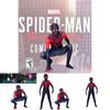 Spider-man Miles Morales Cosplay Costume For Adults And Kids Polyester Fiber Jumpsuit And Hood Included