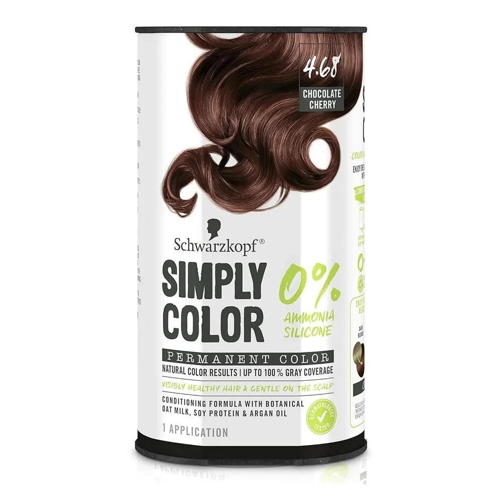 Schwarzkopf Simply Color 1 Упаковка 4.68 Шоколадно-вишневый Schwarzkopf Simply Color Стойкая краска для волос, 4.68