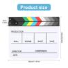 Acrylic Striped Movie Clapperboard Photography Prop