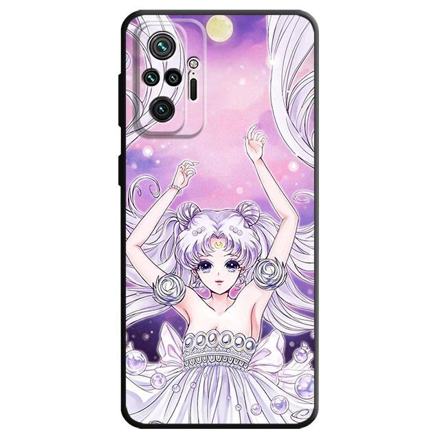 Husa de telefon pentru Redmi Note 9 11S 9S 11T 11 Pro 8T 10 Lite 7 10S 8 Husa moale TPU rezistenta la socuri Anime japonez Kawaii Sea Moon
