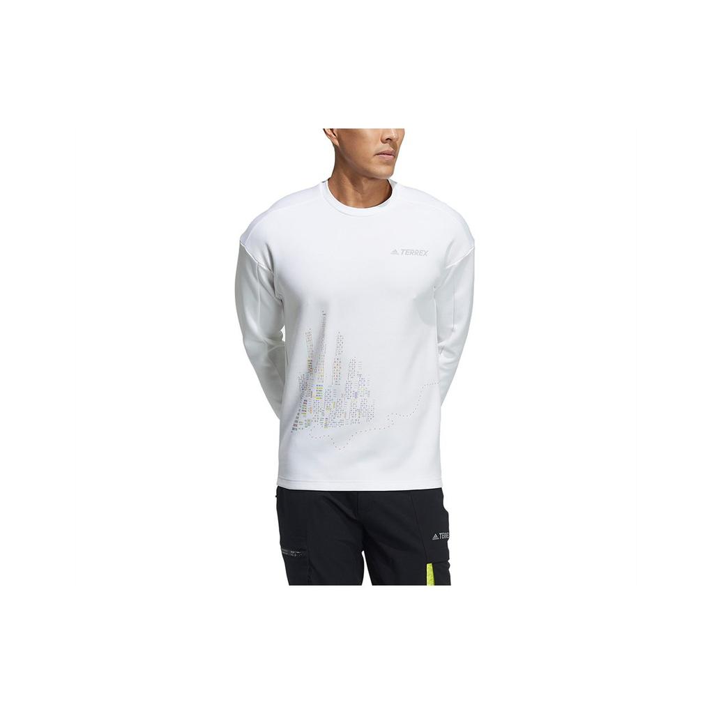 Adidas Sweatshirts Men's White Crew Neck Moderate Regular GN7572
