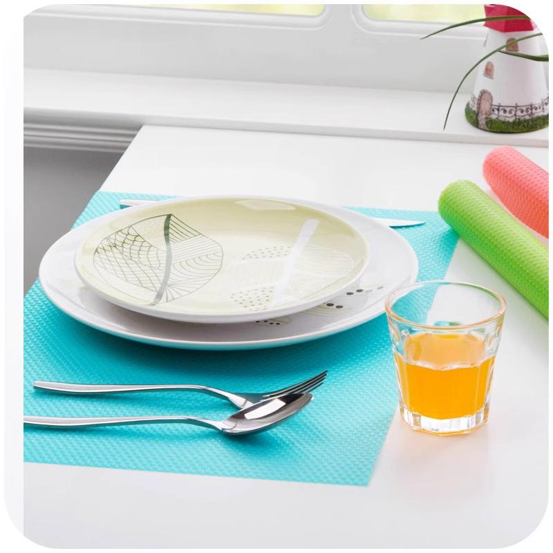 6pc Kitchen Refrigerator Shelf Liners Washable Non-Slip Cutting Mats 45x29CM Durable Protective Fridge Drawer Mats for Easy Cleaning