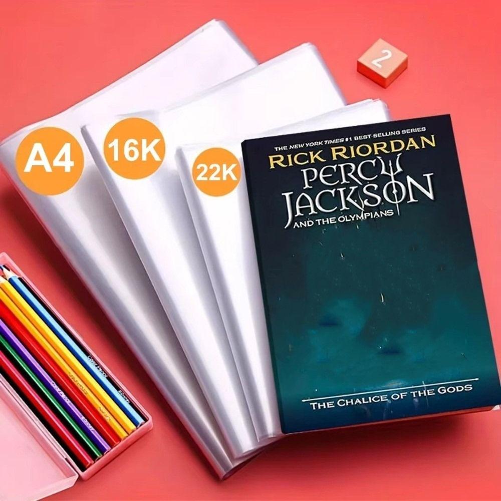 

10PCS A4/16K/A5 Прозора обкладинка для книг Самоклеюча закриття Книги Захисна обкладинка з ПВХ A5-22K-10PCS