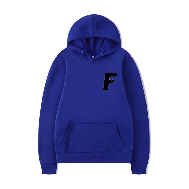 Autumn Winter Long Sleeves Casual Sports Hoodies Comfortable Warm Pockets Fashionable Letter Printed Loose Casual Sports Versatile Coat Hoodies