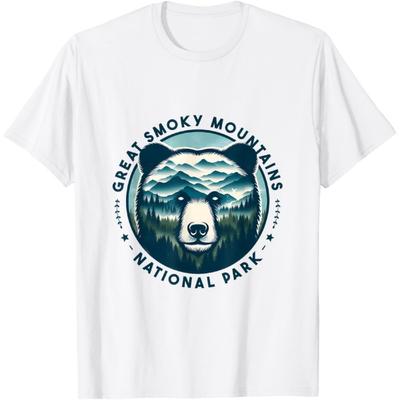 Hiking Camping Great Smoky Mountains National Park Bear Tee T-Shirt