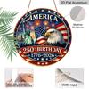 2D Plat, 1 stuk Amerika 250ste Verjaardag Muurbord Geschikt voor Patriottische Decoratie, 250 Jaar Geschiedenis Viering, Retro Plaquette voor 4 juli, Herdenking