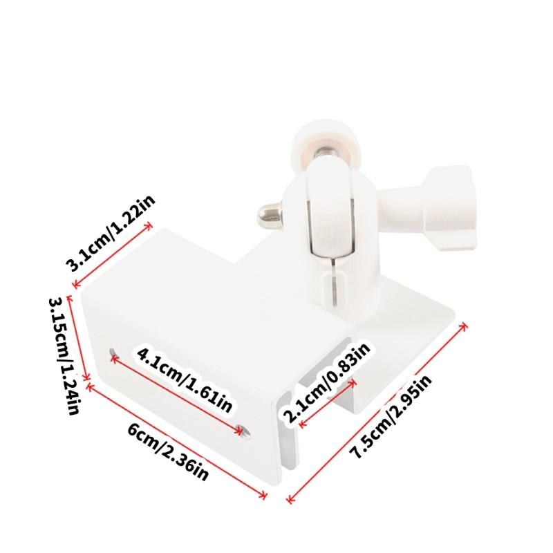Aluminum Solar Panel Gutter Mount Adjustable Solar Bracket Hole Frees Installation Upgrades for Long Lasting Durability