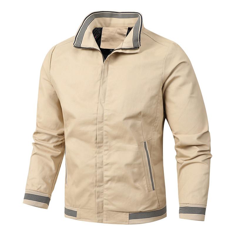 Men's Casual Jacket Cotton Washed Youth Jacket Men