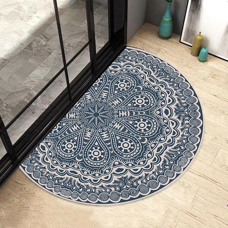 Simple Nordic Style Semi-circular Bath Mat Non-slip Bedroom Carpet High Quality Absorbent Mat Home Decoration Entrance Door Mats