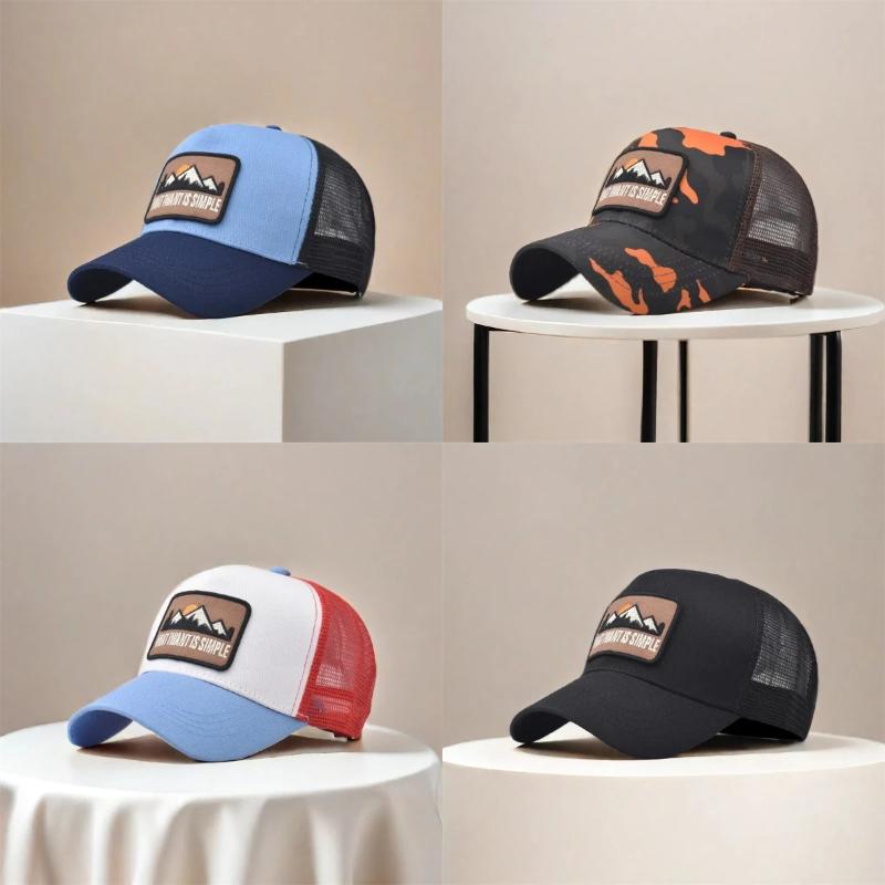 Cappello a Rete Traspirante con Ricamo per Uomo Donna, Cappellino da Baseball Parasole per Sport all'Aperto, Ciclismo, Viaggio, Cappello da Papà