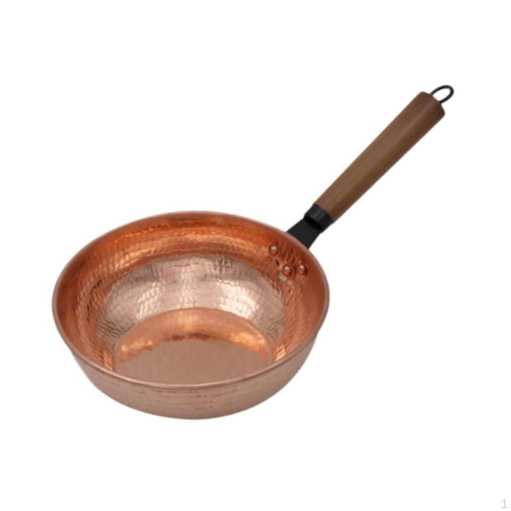 23cm Diameter Copper Soup Pot Multifunctional Heating Boiling Saucepan for Home Use