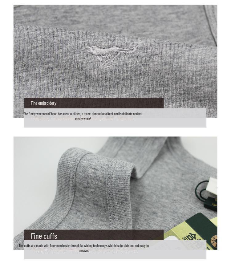 Septwolves Men's Pure Cotton Elastic Sports Vest - White