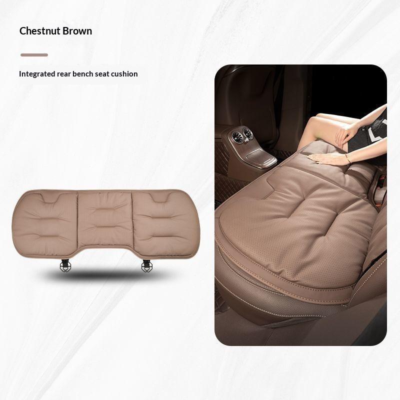 Funda de Cojín Universal Antideslizante para Asiento de Coche de Cuero Nappa Transpirable para Cintura Asiento Uso en Todas las Estaciones Accesorios para Automóvil