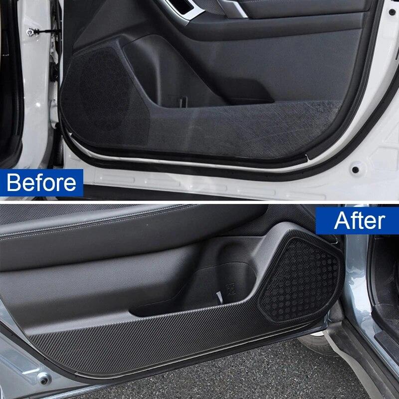Car Inner Door Panel Protection Anti Kick Film Stickers Car Interior Accessories For Subaru Forester Outback Legacy XV Crosstrek