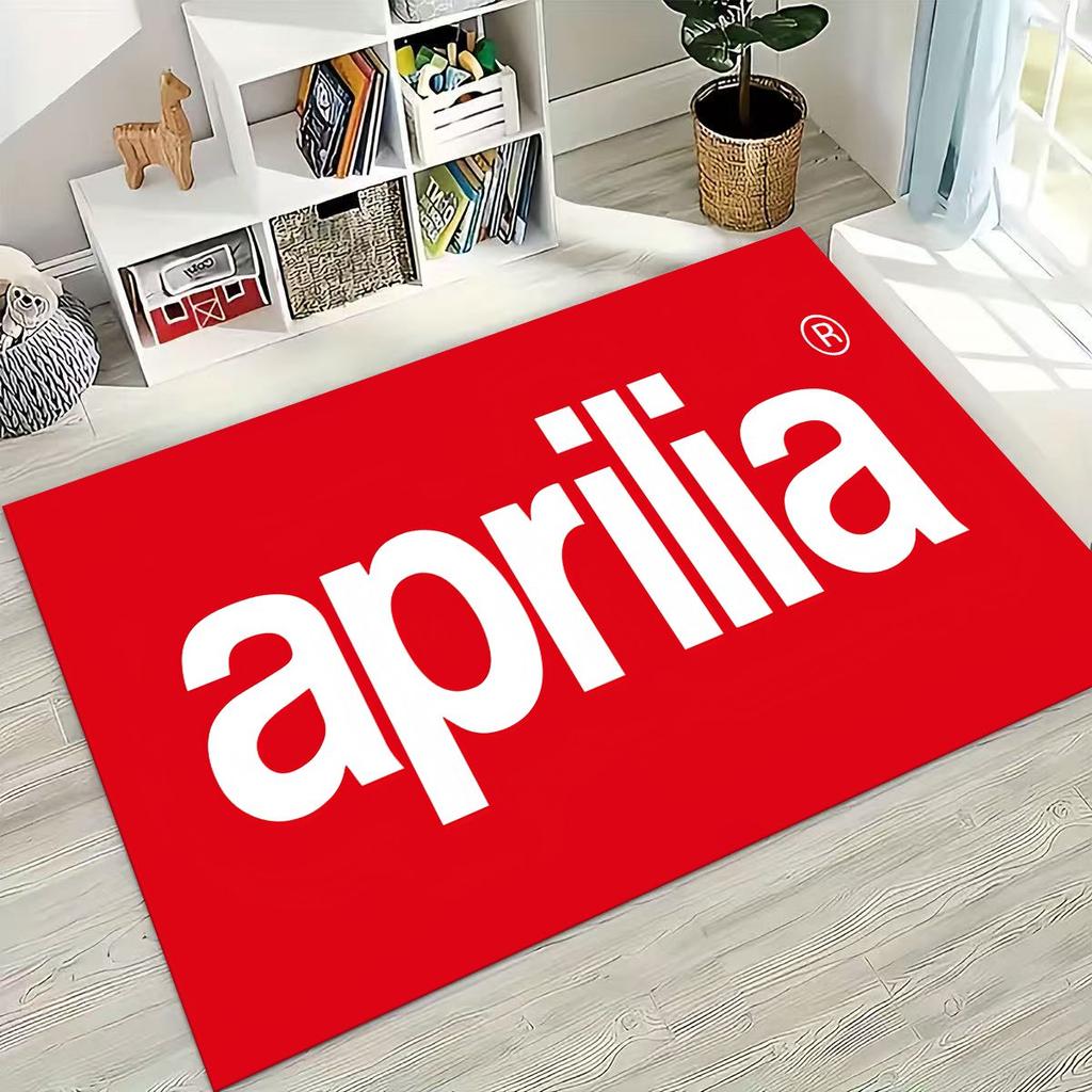 Motorcycle Aprilia Sign Racing Car Carpet Rug for Bedroom Living Room Sofa Home Doormat Decor,Large Kids Play Non-slip Floor Mat