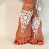 Crochet Barefoot Sandals Anklet Barefoot Sandles Foot jewelry, Steampunk Victorian Lace