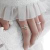 Cross Zirconia Adjustable Ring For Women And Men Fashion Jewelry