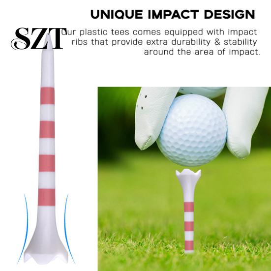 Golf Training Tool 20Pcs Tees High Stability Low Friction Unbreakable Aid Simple Installation Short Tools Easy-to-install