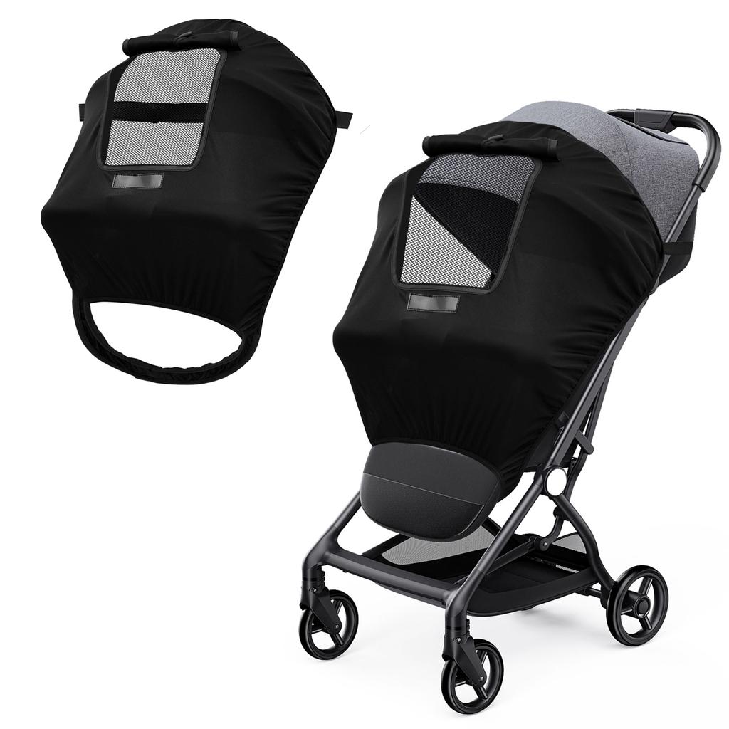 Universell Barnevogn Solskjerm UV-beskyttelse Hette Kalesje Deksel Vanntett Pustende Barnevogner Solskjerm Tilbehør