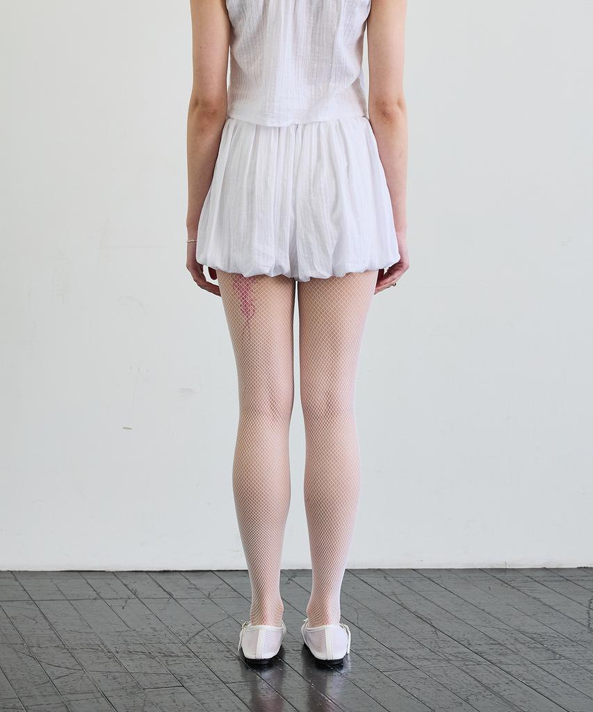 Alikim Cuddly Balloon Skirt Pants / White