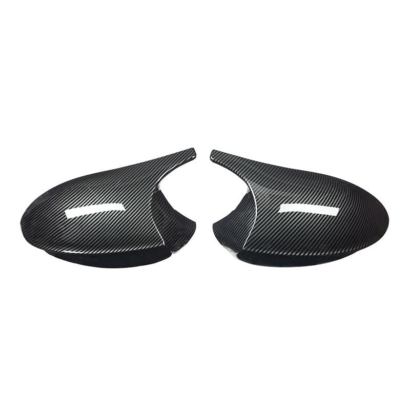 Copri Specchietto Retrovisore Auto Nero Lucido/Fibra di Carbonio per BMW E90 E91 E92 E93 2005-2013 Calotte Specchietto Retrovisore Shell Parte Tuning Auto