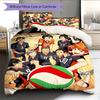 Anime Pattern Bedding Quilt Set Quilt Cover Pillowcase Home Decoration Birthday Gift (1 * Duvet Cover + 2 * Pillowcase, Without Core)