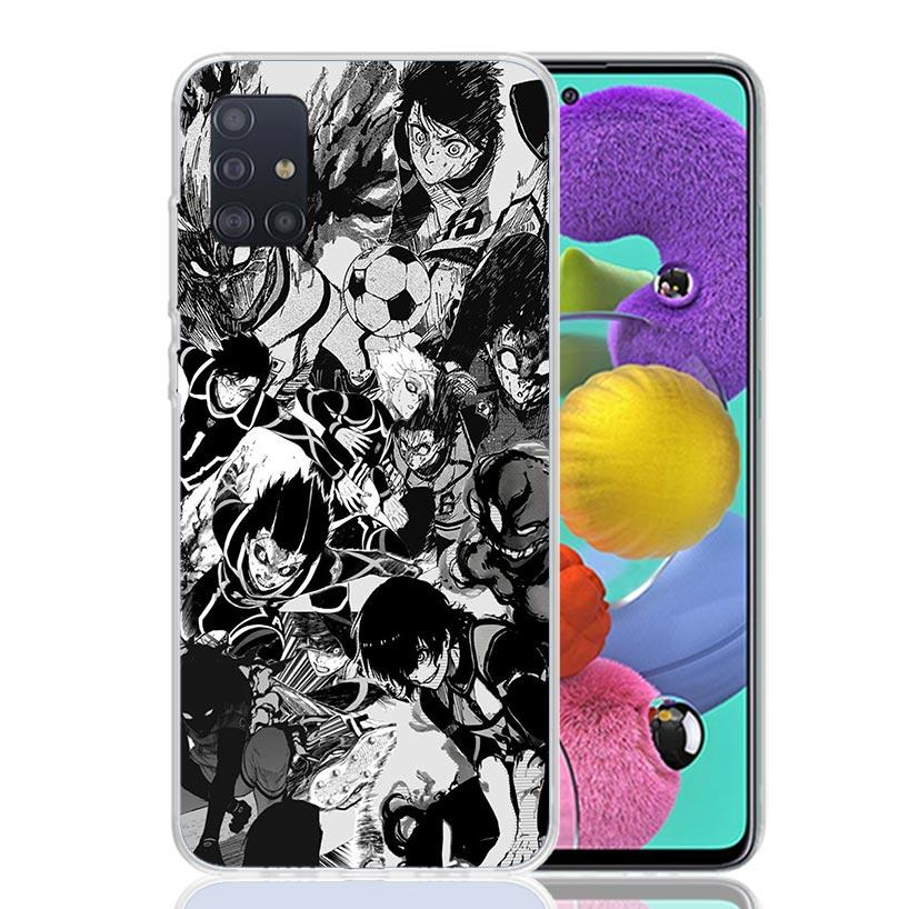 Blue Lock Football Anime Phone Case For Samsung Galaxy A52 A32 A22 A12 A02S A50S A30S A51 A31 AA71 Note 20 Ultra 10 S10 Plus Gal