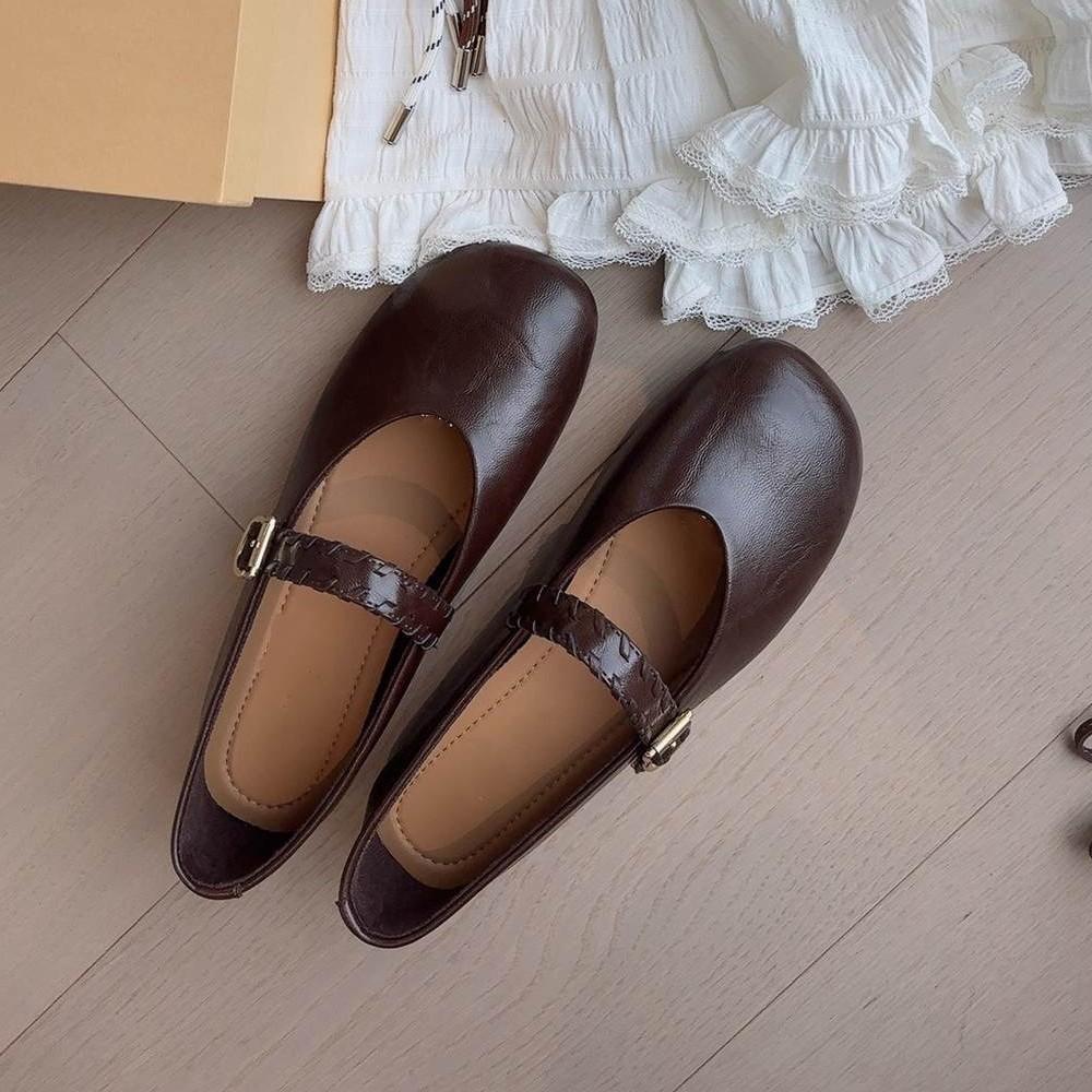 Retro Platform Mary Jane Shoes Women's 2025 Autumn New Fashion Versatile Sports Casual Lightweight Non-slip Small Single Shoes