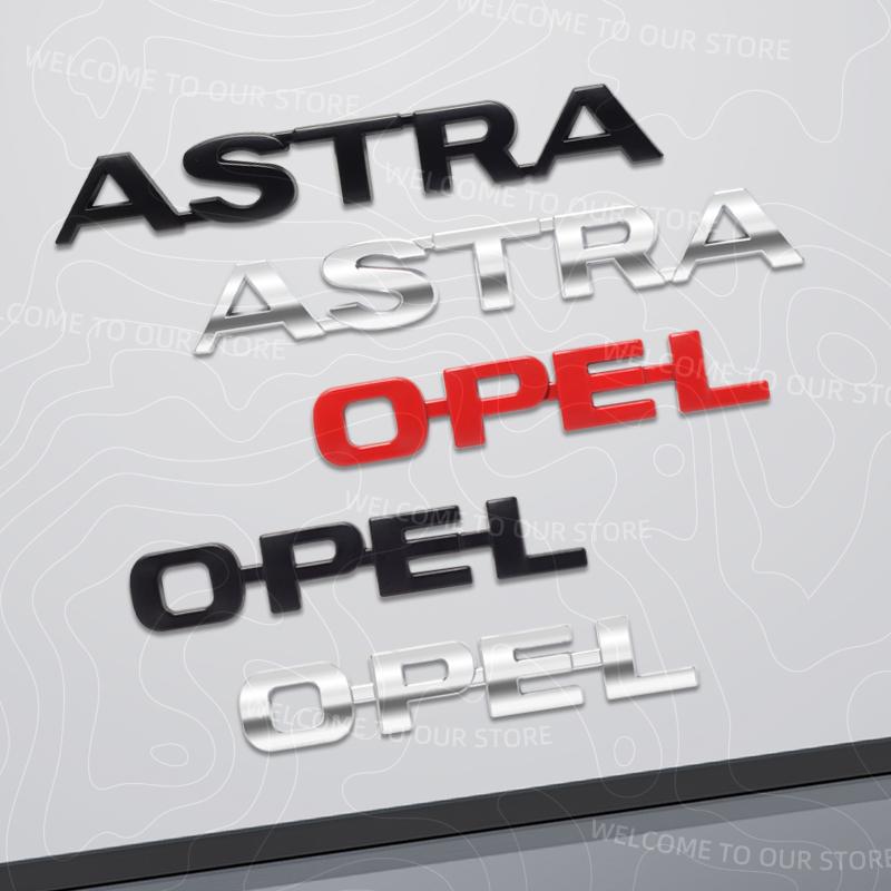 Zinklegierung Für OPEL ASTRA Logo Meriva Insignia Mokka Rocks Zafira Vectra Kofferraum 3D Metall Emblem Heckkarosserie Abzeichen Aufkleber