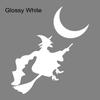 Halloween Funny Stickers A Witch on Broomstick Creative Car Sticker Exterior Decoration PVC Waterproof Decal Car Accessories