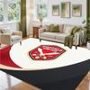 Sheffield United Football Design Crystal Velvet Rug Soft Decorative Mat for Bedroom Entrance
