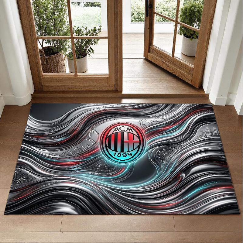 AC Milan Design Crystal Velvet Rug Soft Decorative Mat for Bedroom Entrance