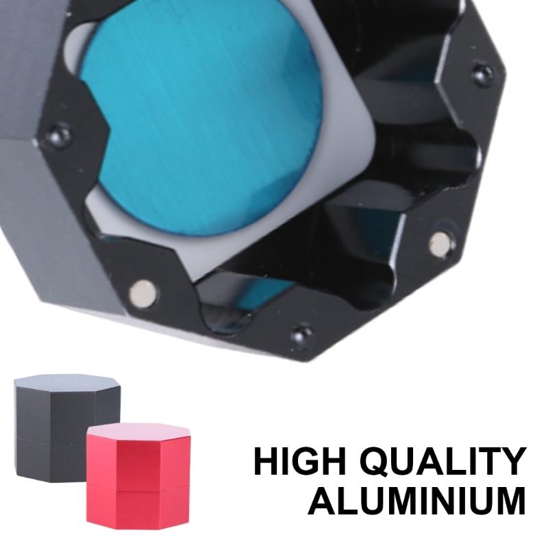 Aluminum Cue Chalks Box  Octagonal  Pool Chalks Holder Billiard Cue Chalks Holder Billiard Chalk Case Easy To Carry