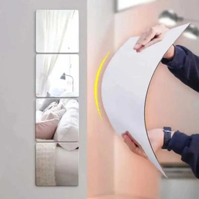 Acrylic Mirror Wall Stickers,Self Adhesive Mirror,Bathroom Decoration,Student Bedroom Clothes Mirror,Full Body Mirror,1 Piece