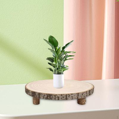 Wood Cake Stand Cheese Board Base Decor, Dessert Home Table Centerpiece Craft, Cupcake Pedestal,