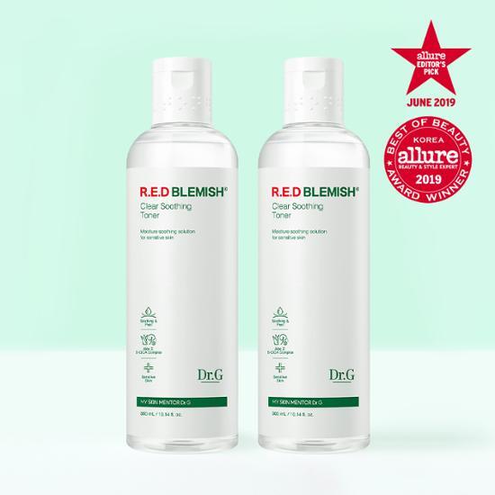 

Dr.G Red Blemish Clear Успокаивающий тоник 300 мл + 300 мл Планирование Duo