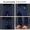 Jeep Men's Business Casual Straight-Leg Elastic Trousers