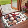 Tapis Carré Imprimé Noël Tapis de Sol Doux Antidérapant Pour Chambre à Coucher Cadeau de Fête