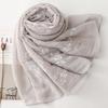 Retro Foulard Hijab Elegant Shawls Wraps Literary Female Headscarf  Spring Summer Autumn for Women