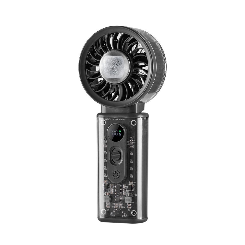 2026 Portable High-Speed Neck-Hanging Cooling Fan with Folding Handheld Design