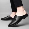 Fashion Trendy men's half slippers Breathable and Brand Designer Styles party and nightclubs Daily comfortable spring summer flat shoes