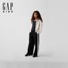 Girls' Side Color-block Loose Wide-leg Pants