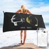 Daft Punk Banda de Música Electrónica Casco de Homenaje Arte Toalla de Playa Suave Secado Rápido Absorbente Toallas Rápidas Para Montañismo