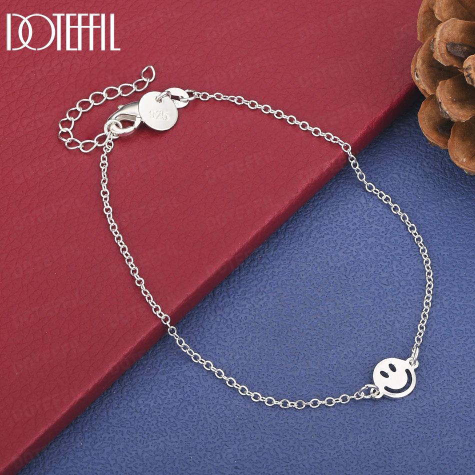 

Модный подарок из стерлингового серебра 925 пробы, круглый браслет, свадебные украшения 20cm