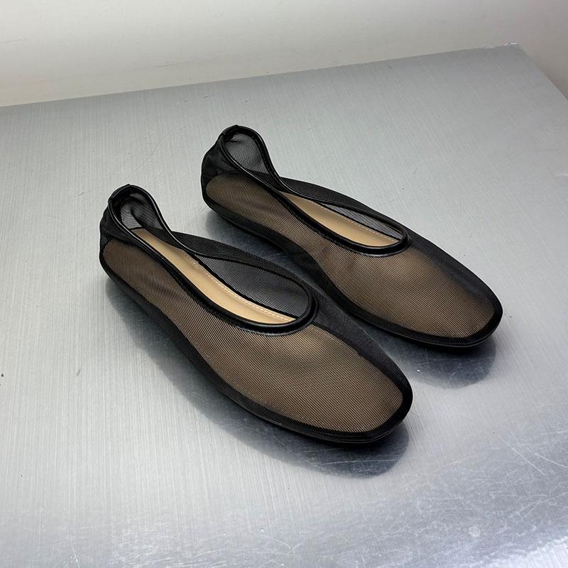 Fashion Fashion Mesh Footwear Breathable Flats Slip On Shoes For Women Luxury Female Slides Shallow Ladies Ballet Flats Dance Shoes