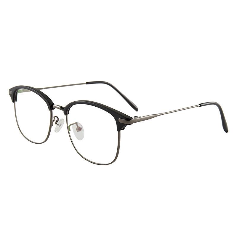 Trendy Unisex Blue Light Blocking Eyeglasses with Retro Design & Prescription Lenses